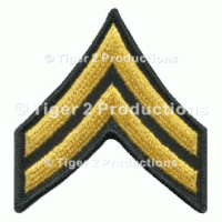 CORPORAL (ARMY) GOLD/GREEN MEN PAIR