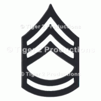 SERGEANT 1st CLASS (ARMY) BLACK METAL PAIR