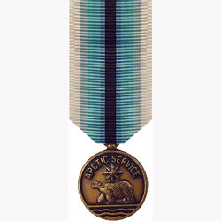COAST GUARD ARCTIC SERVICE MEDAL MINIATURE SIZE