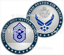 COMMAND CHIEF MASTER SERGEANT PROMOTION COIN 1.5 INCH