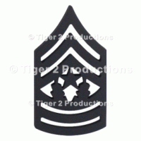 COMMAND SERGEANT MAJOR (ARMY) BLACK METAL PAIR