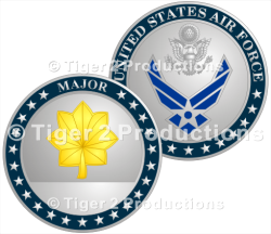 MAJOR PROMOTION COIN SHINY WITH COLOR 1.5 INCH