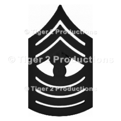 MASTER GUNNERY SERGEANT USMC E9 BLACK METAL