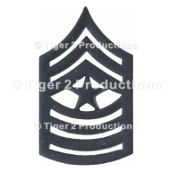SERGEANT MAJOR USMC E9 BLACK METAL