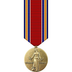 WORLD WAR II VICTORY MEDAL MINIATURE SIZE